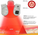Red Light Therapy for Body, Shoulder Heating Pad, 660nm&850nm Wearable Near Infrared Red Light Heated Therapy Belt for Neck,Shoulder,Back,Body, Adjustable Temperature LED Remote Control