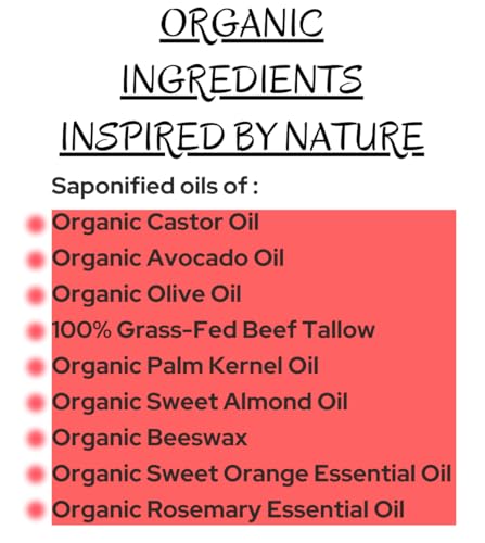 Sample Pack- Sweet Orange/Rosemary - Black Belt Defense - Tea Tree - Grass-Fed Beef Tallow and Organic Oils - Scented with Organic Essential Oils - Artisanal Bar Soap - 3 Pack - Each Bar Unique-