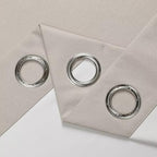 Joydeco Linen Blackout Curtains for Bedroom Grommet Heavy Duty Living Room Drape Thermal Insulated Noise Reduce Cancelling Curtain 1 Panel Custom Size Natural
