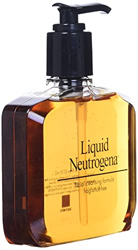 Neutrogena Fragrance Free Liquid Neutrogena, Facial Cleansing Formula, 8 oz Pump Bottles (Pack of 4)