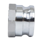 Quafwia 2 pcs Aluminum cam lock fittings (3" Part A) cam groove hose fitting camlock fittings, Male Adapter Female NPT Thread camlock fitting (3‘’)