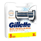 Gillette Skinguard Sensitive Razor Blades For Men, Refills With Precision Trimmer, 8 Count, Pack Of 1