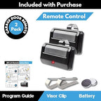 Garage Stop 2X for 891LM Chamberlain Craftsman Liftmaster Garage Door Opener Remote Replacement, 1993 to Present Garage Clicker, Universal Garage Door Opener Remote