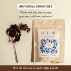 Organic Dark Chocolate Ground Coffee - Medium Roast, Organic Flavored Coffee - Real Cacao - Smooth Low Acid - Perfect for Drip, Pour Over or Cold Brew - 8 oz, 22 Servings