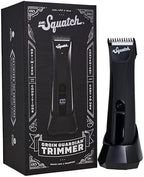Dr. Squatch Groin Guardian Electric Trimmer with Squatch-Shield Technology™ Groin & Body Hair Trimmer, Cordless Trimmer with Built-in LED Light, Black