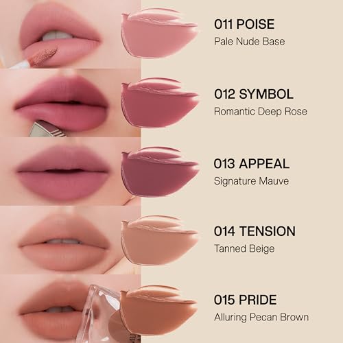 Objet Lip Stain (Unique Paint Tube Design) – Velvet Matte Tint, Long-Lasting Waterproof Lipstick, Hydrating Korean Makeup, Red & Rose Gloss, K-Beauty Tinted Lipstain (12 SYMBOL)