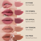 Objet Lip Stain (Unique Paint Tube Design) – Velvet Matte Tint, Long-Lasting Waterproof Lipstick, Hydrating Korean Makeup, Red & Rose Gloss, K-Beauty Tinted Lipstain (12 SYMBOL)