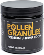 Aquatic Arts Shrimp Food, Bee Pollen Food for Live Shrimp Aquarium, Shrimp Feeder, Pet Shrimp Food for Amano Shrimp, Cherry Shrimp, Neocaridina Shrimp, Live Freshwater Shrimp Tank Granules, 2oz