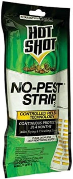 Hot Shot No-Pest Strip 2, Controlled Release Technology Kills Flying and Crawling Insects 2.29 Ounce (Value Pack of 12)