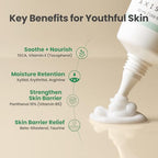 AXIS-Y Panthenol 10 Skin Smoothing Shield Cream - Daily Facial Moisturizer Barrier Cream for Long Lasting Hydration & Soothing - Vegan Korean Skin Care Face Lotion for All Skin Types - 1.69 fl. oz.