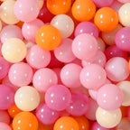 GOGOSO Ball Pit Balls for Toddler, Baby Plastic Playballs Kids Soft Pastel Pelotas Non-Toxic BPA-Free 3pink+Orange+Yellow, 500 Balls