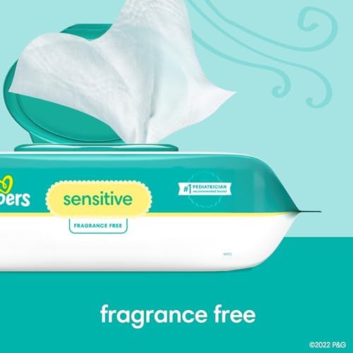 Pampers Easy Ups Pull On Training Pants My Little Pony, 2T-3T, 140 Count with Sensitive Water Based Baby Wipes 4X Pop-Top Packs (336 Count)
