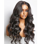 Body Wave Lace Front Wigs Human Hair Pre Plucked 13x6 HD Transparent Lace Frontal Wigs Human Hair 200% Density Glueless Brazilian Virgin Human Hair Wigs for Black Women With Baby Hair 20 Inch