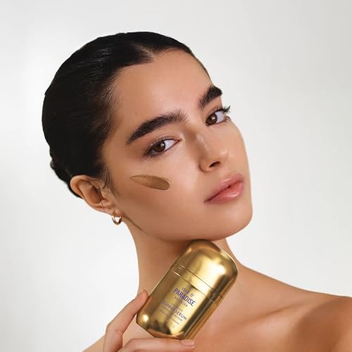Isle of Paradise Sunny Serum Champagne - Bronzing Serum with Squalane, Niacinamide, and Jojoba Oil - 4-in-1 Instant Self Tan Primer, Base, Highlighter, and Body Bronzer - 1.01 fl. oz