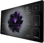 MTG Playmat, Game Play Mat for MTG TCG 24 x 14 inches Trading Card Inked Game Playmats with Storage Bag Smooth Rubber Surface Battle Game