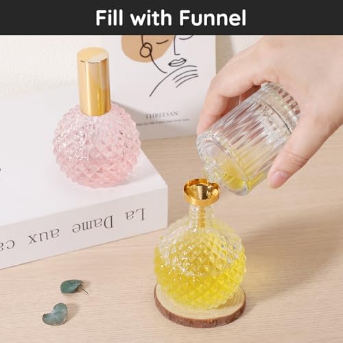 Segbeauty 10 Pack Perfume Travel Refill Tools, 5pcs Large Funnel for Refill Perfume, 5pcs 5ml Plastic Perfume Dispenser Refill Tool Transfer Tools Set for Refillable Perfume Atomizer Spray Bottle