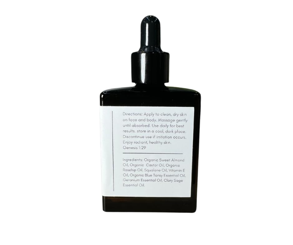 Blue Tansy Face and Body Oil, Made with Organic Ingredients, Hand Crafted in the USA
