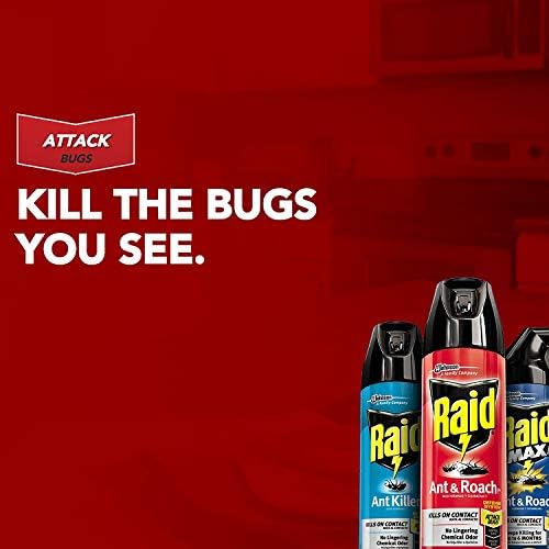 Raid Ant & Roach Killer Defense System, Outdoor Fresh Scent 17.5 Ounce (Pack of 12)