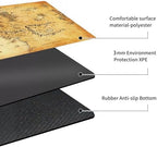 MTG Playmat Non-Slip Rubber Backing Printing Commander Board Game Desk Mat Duel Mat TCG PTCG Playmat 24x14 inches and Free Storage Bags (YXD-Middle Earth 2)