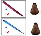 19.7 Inch Clip In Hair Fairy Tinsel Kit Clips Clip On Glitter Hair Tinsel Extensions 12 Colors
