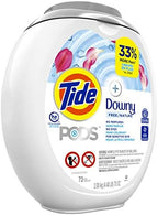 Tide Pods +downy Free, Liquid Laundry Detergent Pacs, 73 Count