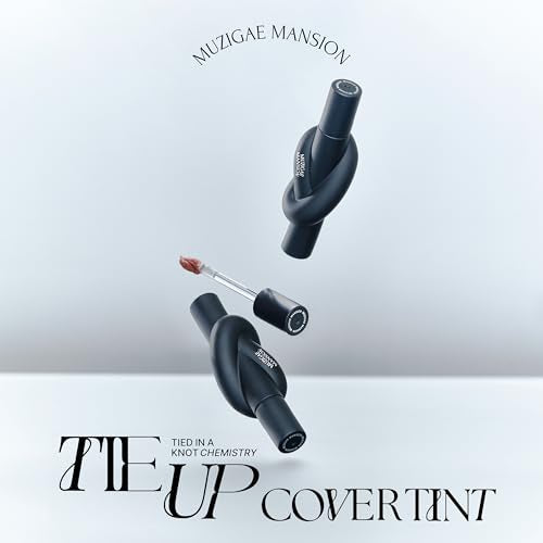 Tie Up Cover Tint - Waterproof & Long Lasting Lip Stain for Women - Korean Base Nude Tint Stick - Kbeauty Matte Gloss - Mood Color Changing (05 HUSH ROSE, 0.2 Fl oz)