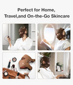 JOVS 4D Laser Light Therapy Mask, Red Light Therapy for Face with 4 Different Wavelength Adopted FPT Concentrated Technology, 3 Modes Portable Face Mask for Anti-aging