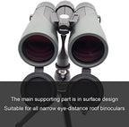 Binocular Tirpod Adapter Quick Release 1/4-20Inch Threading Detachable Mount Accessories for 8x40 8x42 10x50 10x56 12x50 12x60 15x60 15x70 25x70 etc Roof and Porro Zoom Binoculars