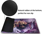 MTG Playmat, Game Play Mat for MTG TCG 24 x 14 inches Trading Card Inked Game Playmats with Storage Bag Smooth Rubber Surface Battle Game