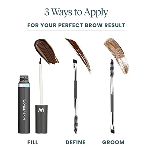 Wonderskin Dream Brow Eye Brow Gel, Long Lasting Eyebrow Gel, Waterproof, Transfer Proof Tinted Filler Eyebrow Mascara (Brunette)