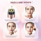 Microcurrent Facial Device, 3 Modes Red Light Therapy for Face and Neck, Skin Care Facial Massager Perfect Gifts for Women Men(Gold)