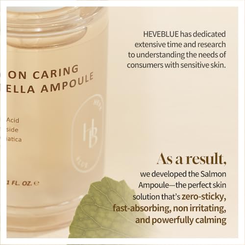 Salmon Caring Centella Ampoule - Salmon PDRN, Salmon Egg Extract, Centella, Madecassoside, Calming, Soothing, Restore and Rejuvenate Damaged Skin, Low Irritation, Korean Skincare