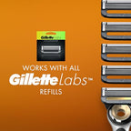 GilletteLabs Heated Razor Starter Kit - 1 Handle, 2 Blade Refills, 1 Charging Dock
