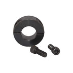 Two-Piece Clamping Collar, Carbon Steel with Black Oxide Plating, 7/8" Bore Size, Set Screw