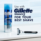 Gillette Series 3X Moisturizing Shave Gel, 6 Count, 7oz Each, Lubrication to Protect Against Irritation, Blue-White, 7 Ounce (Pack of 6)