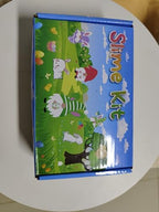 LAWOHO 6 Packs Bunny Pink Slime Kit -Cloud Clear Butter Slimes with Easter Charms & Add-ins, Soft Fluffy Slimes Kits for Girls & Boys, 360ml Pink & Green Easter Slime Making Kit Party Favor for Kids