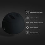 Zima Dental Pod | Jet Black | Ultrasonic Retainer Cleaner Machine | Aligner, Nightguard, Mouth Guard, Denture Cleaner | Oral Dental Care FSA HSA Approved