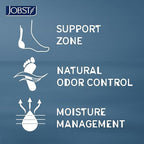 BSN Medical 7529012 JOBST Sock, Knee High, 20-30 mmHg, Closed Toe, Large, Blue/Grey