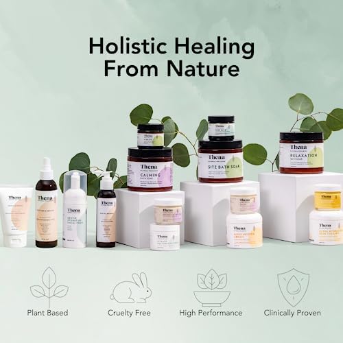 Thena Organic Sitz Bath Soak 2 Pack | Postpartum Essentials 100% Natural & Gentle with Pure Epsom & Dead Sea Salts Witch Hazel Lavender Essential Oil