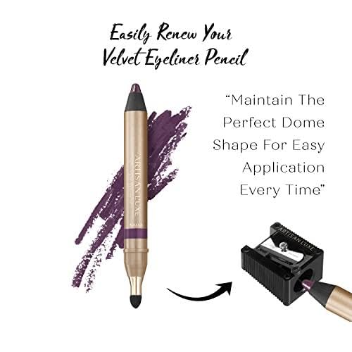 Artisan L'uxe Beauty Velvet Jumbo Eyeliner Pencil - Smokey Eyes in 3 Minutes - Water-Proof, Smudge-Proof, Long-Lasting - Age-Defying Essential Oils - Entice (Shade: Violet)