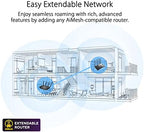 ASUS RT-AX1800S Dual Band WiFi 6 Extendable Router, Subscription-Free Network Security, Parental Control, Built-in VPN, AiMesh Compatible, Gaming & Streaming, Smart Home