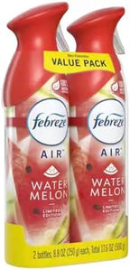 Febreze Odor-Fighting Air Freshener, Watermelon Scent, Pack of 2, 8.8 fl oz each