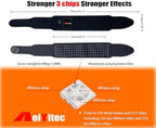 Red Light Therapy Wrap Belt for Body Shoulder Waist Muscle Knee Leg Pain Relief Relax，660nm&850nm Near Infrared Light Therapy Timer Remote Control