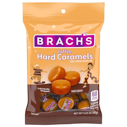 Brach's Nips Coffee Flavored Hard Candy, Individually Wrapped Candy, 3.25 Ounce Bags (Pack of 12)