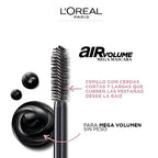 L’Oréal Paris Makeup Air Volume Mega Mascara, Lightweight & Long-lasting Volumizing Mascara for Voluminous Eyelashes, Waterproof Black, 0.3 Fl Oz