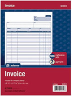 Adams Invoice Unit Set, 8.5 x 11.44 Inch, 2-Part, Carbonless, 100-Pack, White and Canary (NC2812)