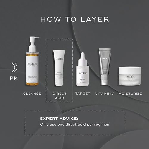 Medik8 Sleep Glycolic - Exfoliating Glycolic Acid At Home Face Peel - Overnight AHA Anti-Aging Skin Treatment - Glycerin and Korean Clover - 1.0 oz