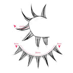 outopen 7 Pairs Manga Lashes Japanese Anime Cosplay Eyelashes Spiky Wet Look Lashes Asian False Eye Lashes Clusters (B07-Manga Lashes 7 Clusters 8-12MM)