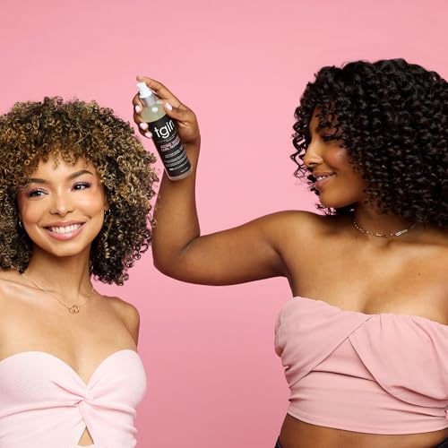 tgin Rose Water Curl Refresher for Curly, Coily, and Wavy Hair, with Acai Berries, Moisturizes and Soothes Dry Hair and Scalp, Braids, Protective Styles, and Locs, 8 fl oz