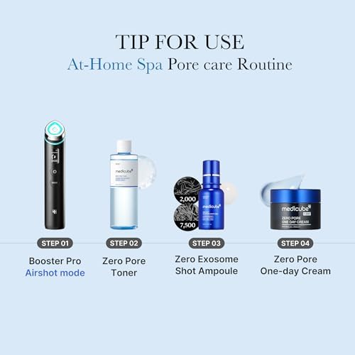 medicube Zero Pore Toner I Exfoliating & Hydrating Blue Bottle Water Toner with AHA, BHA, PHA, Niacinamide, and Panthenol | Korean Skin Care for Pores, Texture, and Moisture Care (8.45 fl. oz.)